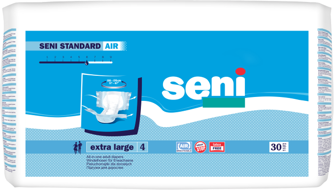 Підгузки для дорослих SENI STANDARD AIR extra large (30 шт.)
